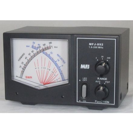 MFJ-892 - Giant X Watt meter - 1.5-200 Mhz, 200W
