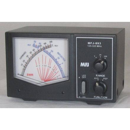 MFJ-893 - Giant X Watt Meter - 125-525 Mhz, 200W