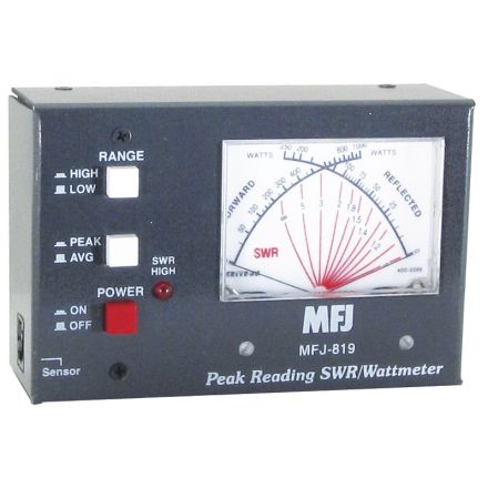 MFJ-819 - Flat Mnt 1.8-60Mhz Remote SWR/Wattmtr