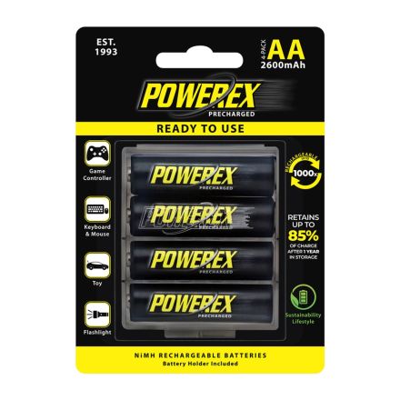 Powerex Precharged Rechargeable AA 2600mAh (4-pack)