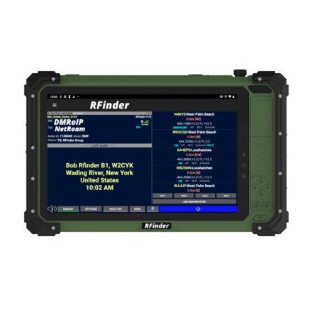 RFinder P10 - 10" Hardened Tablet Android Radio (4th Gen.) 136-174MHz, 400-490MHz, DMR/FM