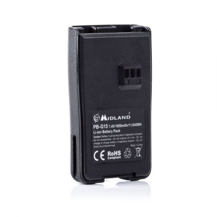 Midland PB-G15 - Battery Pack Li-Ion 1600mAh for G15