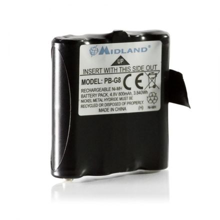 Midland PB-G6/G8 - NiMh Rechargable Battery Pack (800mAh)