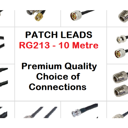 RG213 Premium Patch Lead - 10 Metre 