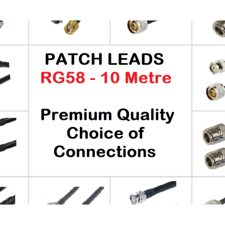 RG58CU Premium Patch Lead - 10 Metre