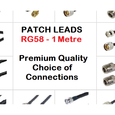  RG58CU Premium Patch Lead - 1 Metre