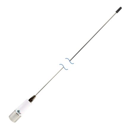 Shakespeare QC-3 -  Quick Connect 3Db 0.9M Antenna, S/S Whip, Chrome Ferrule.  For Use With QC Mount Series