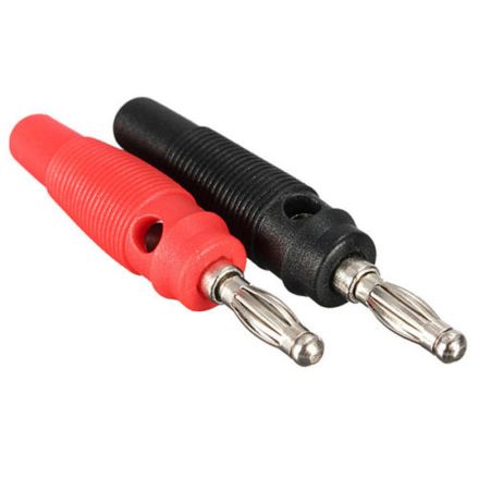 Red and Black Banana plugs (4mm / 16A)