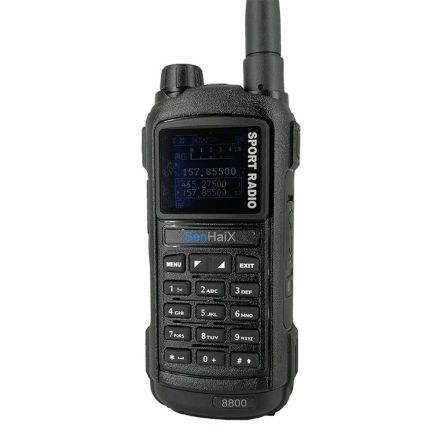 DISCONTINUED SenHaix 8800 (Black) Bluetooth dual band handheld radio with Airband RX