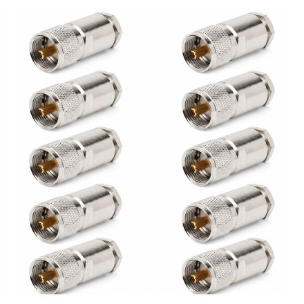 PL259 Compression Premium Plug (7mm) (For Mini-8) (Special Offer 10 Pack)