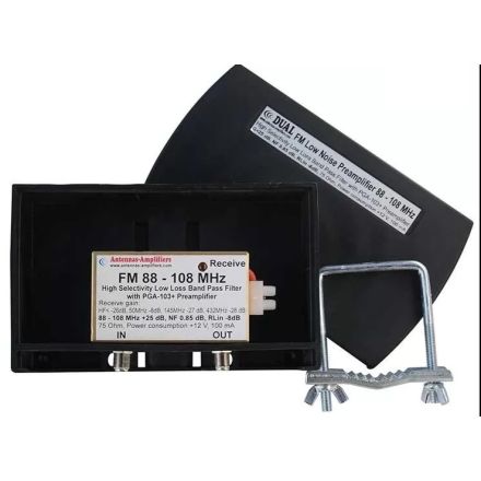 DUAL FM DX LOW NIOSE Pre-ampLIFIER wITH INTEGRATED BPF