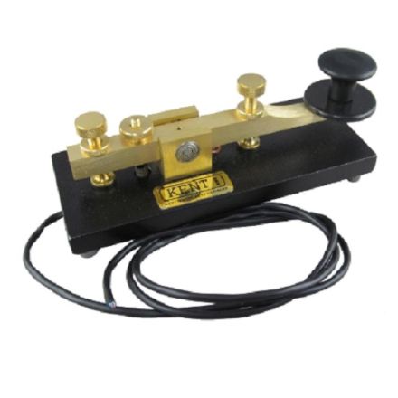 DISCONTINUED Kent KT-1 Standard brass straight key with steel base assembled