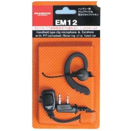 Diamond EM-12K Earphone with PTT (Kenwood)