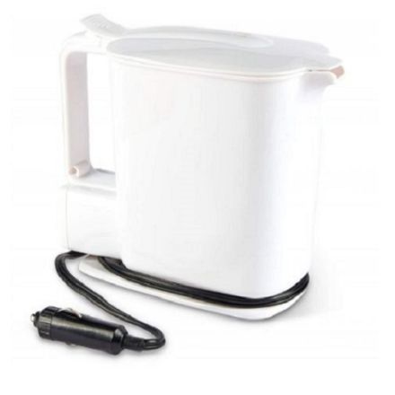 Mini Kettle 24v With Cig Plug In White