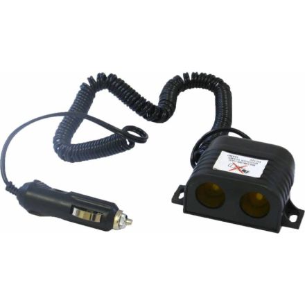 Discontinued HTC Double Lighter Socket Extension 12/24V Extension 10A
