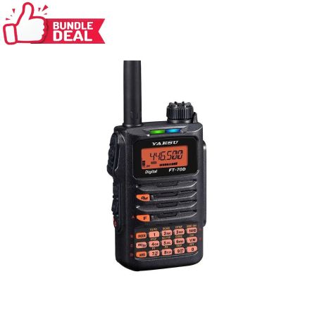 Yaesu FT-70DE Dual Band Handheld Transceiver Bundle deal