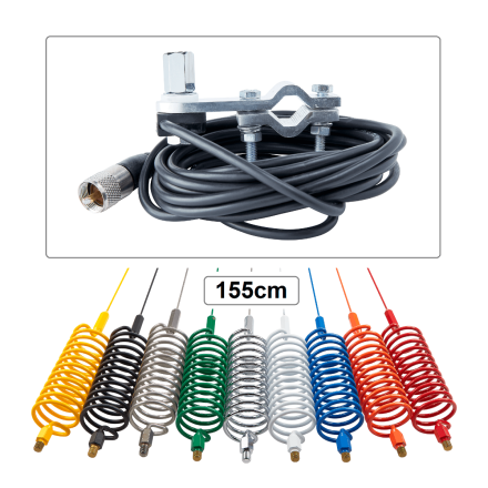 Springer CB Antenna (155 cm)  + Mirror Mount Kit