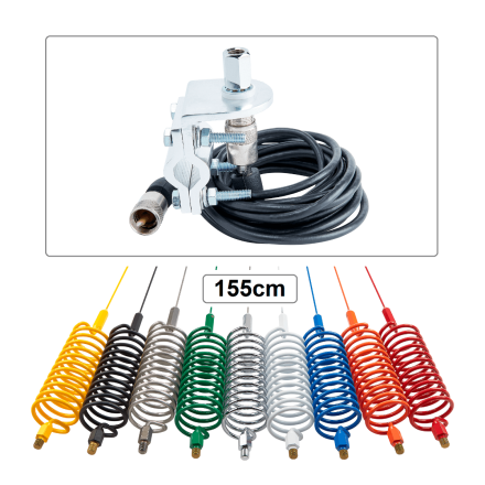 Springer CB Antenna (155 cm)  + Rail Mount Kit