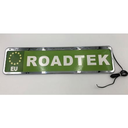 Licence Plate Holder (Number Plate) Chrome + White LED Bulbs
