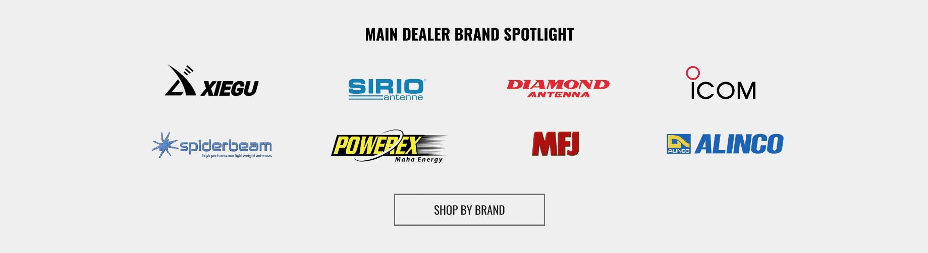 Shop Leading Ham & CB Radio Brands Main dealer spotlight shop leading ham radio and CB radio brands at Nevada Radio