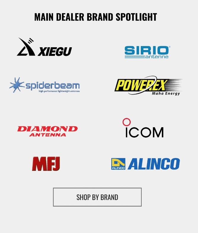 Shop Leading Ham & CB Radio Brands Main dealer spotlight shop leading ham radio and CB radio brands at Nevada Radio