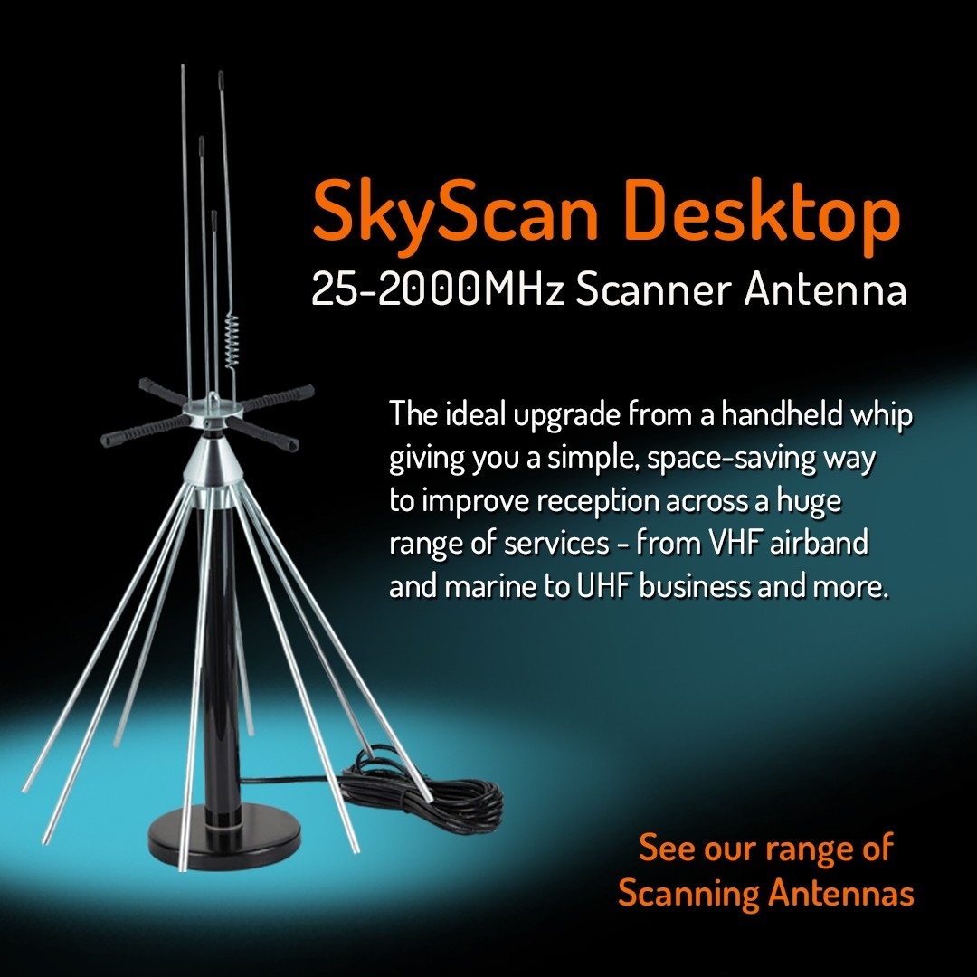 Skyscan Desktop Scanner Antenna – Best Seller Skyscan desktop scanner antenna best selling wideband antenna at Nevada Radio